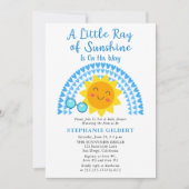 Een kleine Ray van Sunshine Boy Baby shower Kaart (Voorkant)