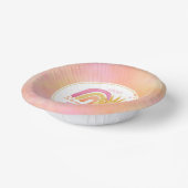 Een kleine Ray van Sunshine Girl Baby shower Papieren Kommen (Gebogen)