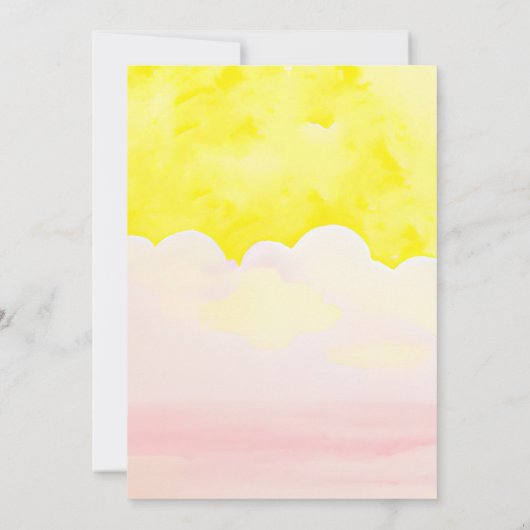 Een kleine Ray van zonneschijnkinderen, Birthday P Kaart (Achterkant)