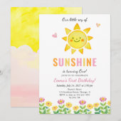 Een kleine Ray van zonneschijnkinderen, Birthday P Kaart (Voorkant / Achterkant)