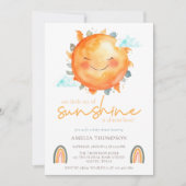 Een kleine Ray van zonnestraalbogen Boho-Baby show Kaart (Voorkant)