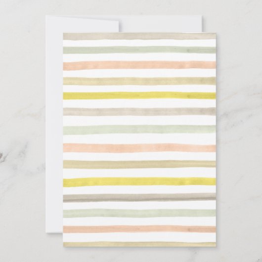 Een kleine Ray zonneregenboogHerfst Baby shower Kaart (Achterkant)