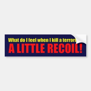 Een kleine Recoil. Bumpersticker