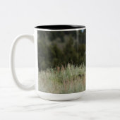 Een kleine "Regen" Mustang-Mok Tweekleurige Koffiemok (Links)