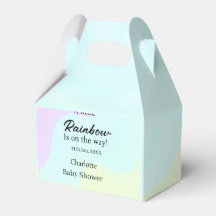 Een kleine regenboog is op komst baby shower naam 