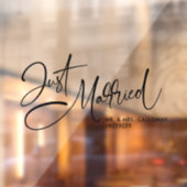 Een kleine Retro alleen gehuwde auto Raamsticker (Vel 2)