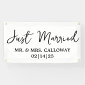 Een kleine Retro gewoon gehuwde autobanner Spandoek (Horizontaal)