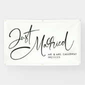 Een kleine Retro gewoon gehuwde autobanner Spandoek (Horizontaal)