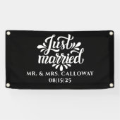 Een kleine Retro gewoon gehuwde autobanner Spandoek (Horizontaal)