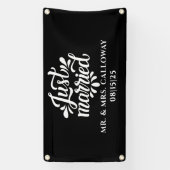 Een kleine Retro gewoon gehuwde autobanner Spandoek (Verticaal)