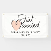 Een kleine Retro gewoon gehuwde autobanner Spandoek (Horizontaal)