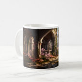 Een kleine rivier in verlaten gebouw koffiemok (Voorkant links)