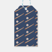Een kleine Rookie Sport Blue Baseball Baby shower Cadeaulabel (Achterkant)