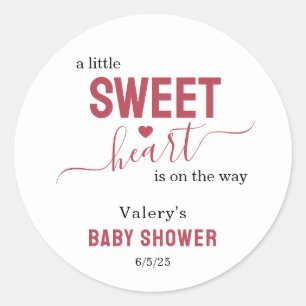 Een kleine schat Baby Shower Ronde Sticker