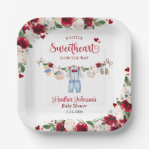 Een kleine schat Valentijn jongen babyfeest