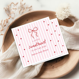 Een kleine schat Valentijns baby shower Servet