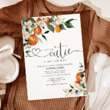 Een kleine schatje baby shower uitnodiging