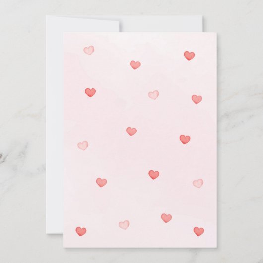 Een kleine schatje hoort Baby shower Kaart (Achterkant)