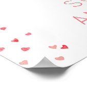 Een kleine schatje Valentijn Baby shower Welkom Poster (Hoek)