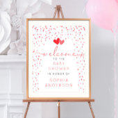 Een kleine schatje Valentijn Baby shower Welkom Poster