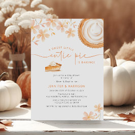 Een kleine schattige taart bakt | Baby Shower Kaart