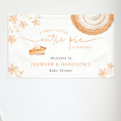 Een kleine schattige taart bakt | Baby Shower Spandoek