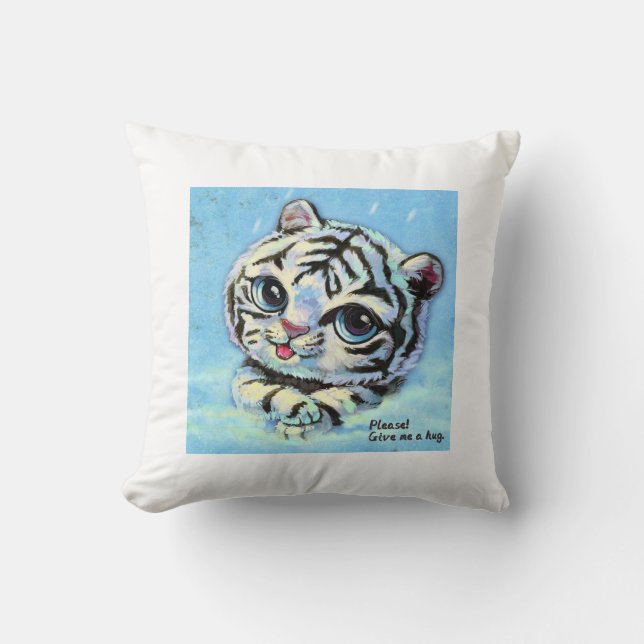 Een kleine schattige tijgerkat, geef me alsjeblief kussen (Voorkant)