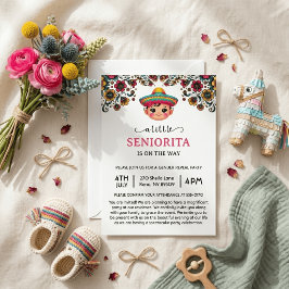 Een kleine Senorita is op komst Baby Shower Kaart