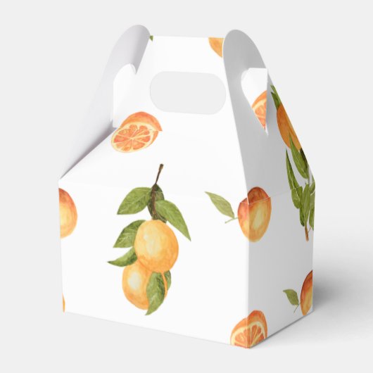 Een kleine Sinaasappel van Cutie Baby shower Bedankdoosjes (Voorkant Zijde)