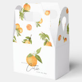 Een kleine Sinaasappel van Cutie Baby shower Bedankdoosjes (Geopend)