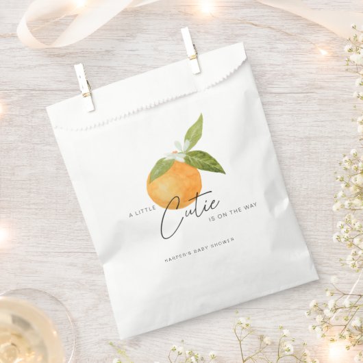 Een kleine Sinaasappel van Cutie Baby shower Bedankzakje (Geknipt)
