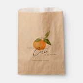 Een kleine Sinaasappel van Cutie Baby shower Bedankzakje (Voorkant)