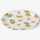 Een kleine Sinaasappel van Cutie Baby shower Papieren Bordje (Gekanteld)