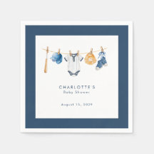 Een Kleine Slagman Honkbalwaslijn Baby Shower