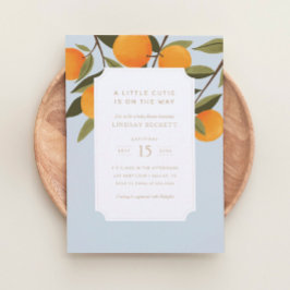 Een kleine snee is onderweg naar het Baby shower S Kaart