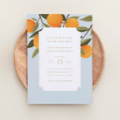 Een kleine snee is onderweg naar het Baby shower S Kaart