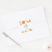Een kleine snee op de weg naar Baby shower Sinaasa Vierkante Sticker (Envelop)