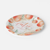 Een kleine snee op de weg naar het Baby shower van Papieren Bordje (Gekanteld)