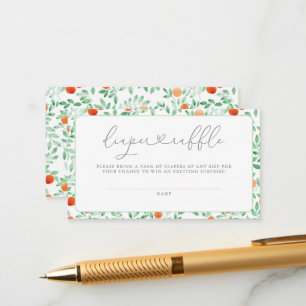 Een kleine sneeuw moderne Baby shower luierriffel Informatiekaartje