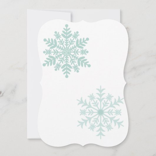 Een kleine sneeuwengel kaart (Achterkant)