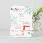 Een kleine sneeuwengel kaart (Staand voorkant)