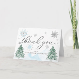 Een kleine sneeuwvlok Baby Shower Bedankkaart Kaart