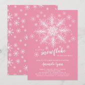 Een kleine sneeuwvlok is op de weg meisje Baby sho Kaart (Voorkant / Achterkant)