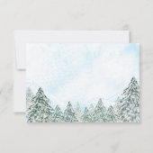 Een kleine Snowflake Blue Baby shower Advice Kaart (Achterkant)