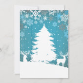 Een kleine Snowflake-kerstuitnodiging voor Baby sh Kaart (Achterkant)