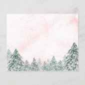 Een kleine Snowflake roze Baby shower Advice Kaart (Achterkant)