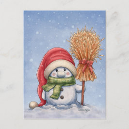 Een kleine Snowman Briefkaart