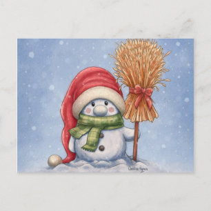 Een kleine Snowman Briefkaart