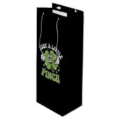 Een kleine snuifverpleegster op St Patrick's Day Wijn Cadeautas (Voorkant Gekanteld)