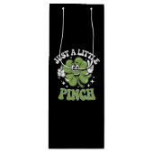 Een kleine snuifverpleegster op St Patrick's Day Wijn Cadeautas (Voorkant)